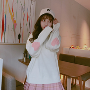 Loose-Fit Heart Sweater Pullover