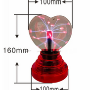 Electric Ion Magic Plasma Heart Glow Ball