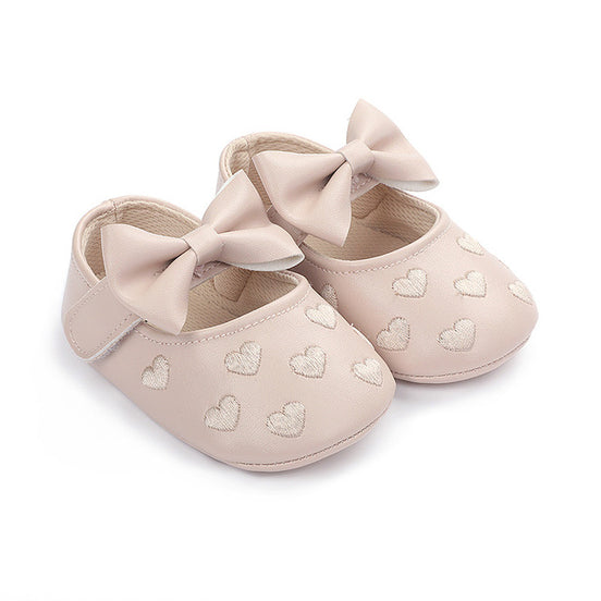 Newborn Soft Bottom Heart Shape Baby Girl Shoes