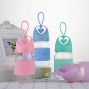 Heart-Shaped Glass Water Cup