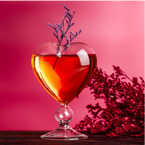 Heart-Shaped Cocktail Glass - Creative Japanese Design
