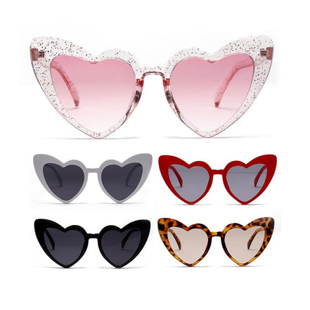 Heart-Shaped Sunglasses - Stylish Eyewear for All