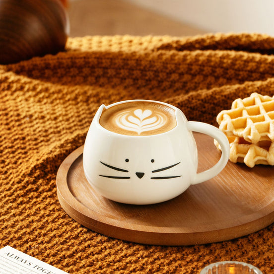 Cute cat ceramic mug
