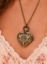 Time After Time Heart Watch Necklace