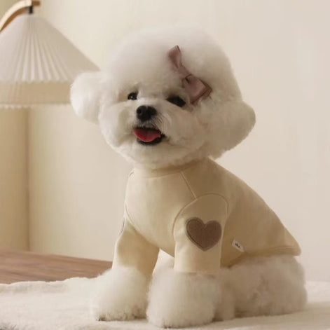 Heart Pattern Pet Hoodie