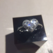 Women's Heart-Shaped Engagement Ring