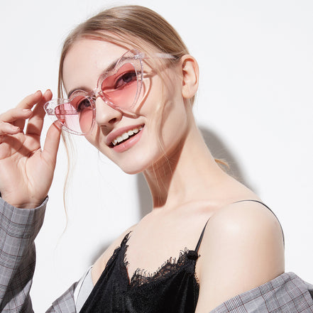 Heart-Shaped Sunglasses and Love Glasses