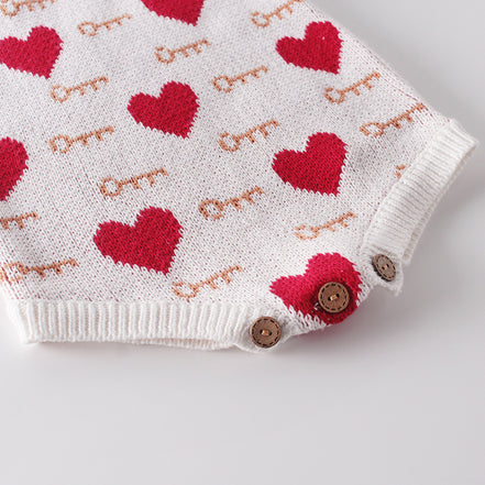 Heart Outfit Set for Baby Girls 0-2 Years (2 Pieces)