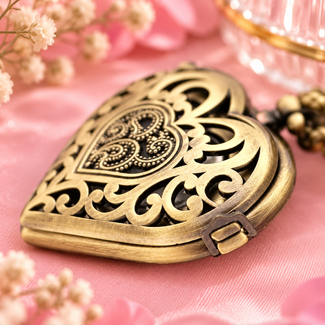 Time After Time Heart Watch Necklace