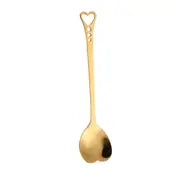 Heart Shaped Stainless Steel Spoons Set for Desserts