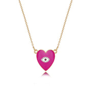 Heart-Shaped Diamond Necklace for Women