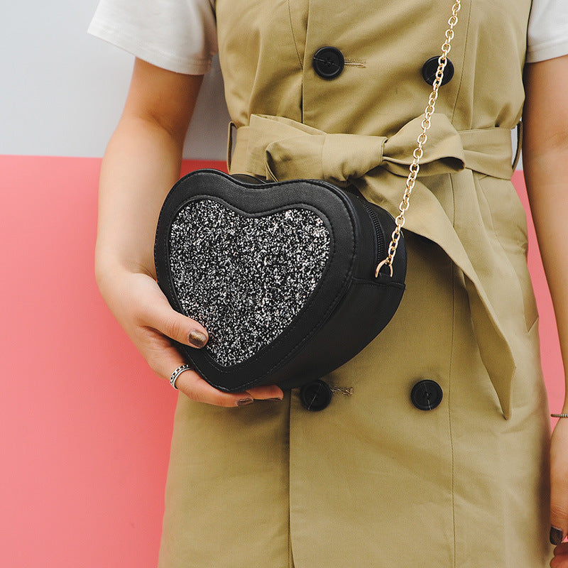 Heart-Shaped Shoulder Bag for Women