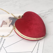 Heart-Shaped Chain Handbag, Shoulder Crossbody Bag