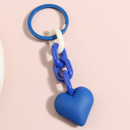 Handmade Heart Shaped Acrylic Keychain Pendant Accessories