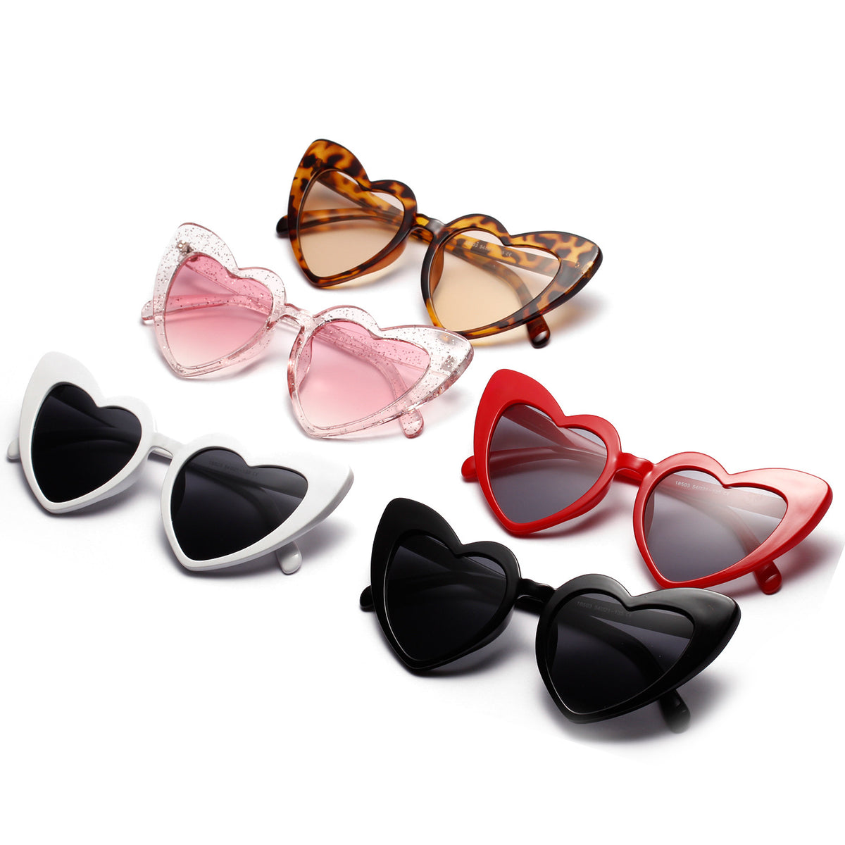 Heart-Shaped Sunglasses and Love Glasses