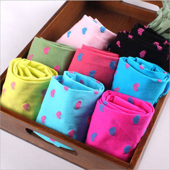 Children's Tights, Velvet Leggings with Heart Design