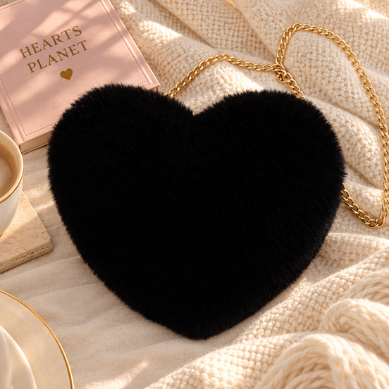 Fluffy Little Love Heart Bag