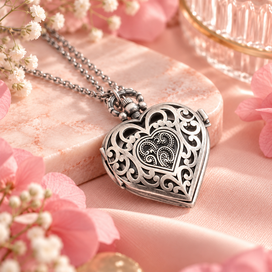Time After Time Heart Watch Necklace