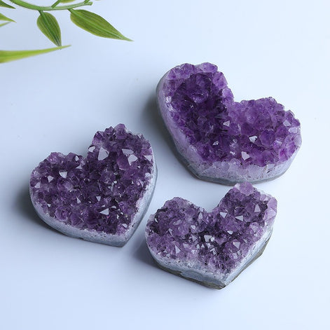 Wholesale Natural Amethyst Cluster Heart-Shaped Specimen