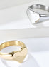 Unisex Titanium Steel Heart Shaped Love Ring
