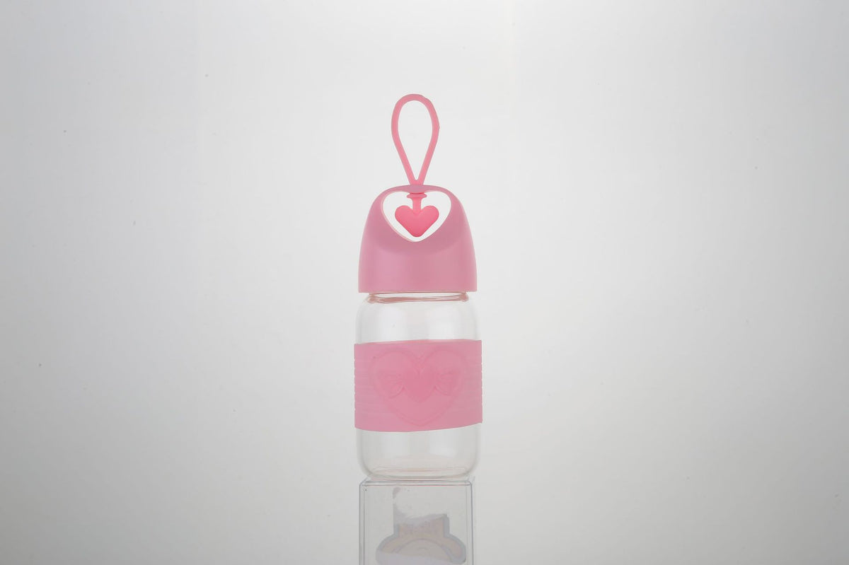 Heart-Shaped Glass Water Cup