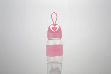 Heart-Shaped Glass Water Cup