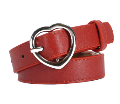 Vintage Heart Women's Belt - Simple Fashionable Design