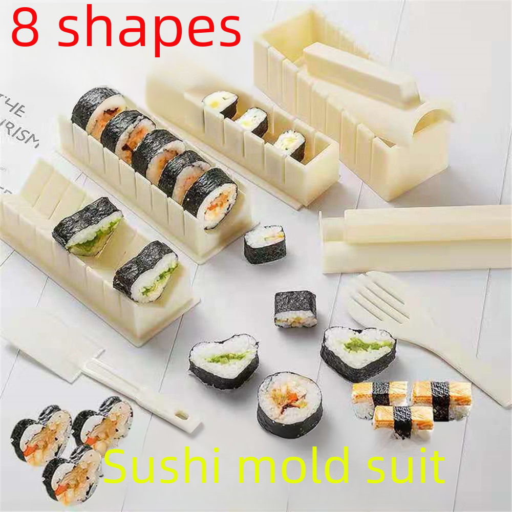 DIY Round Heart-Shaped Sushi Mold Tool Set