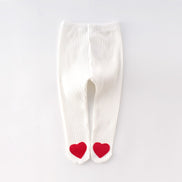 Cute Heart-Shaped Cotton Baby Leggings for All Seasons