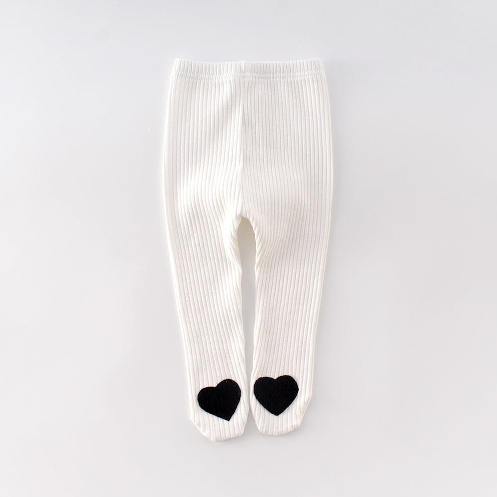 Cute Heart-Shaped Cotton Baby Leggings for All Seasons