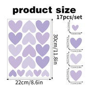 Creative Heart Wall Stickers Self Adhesive Home Decor