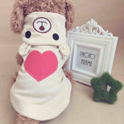 Pet Clothes with Heart Bear Transformation Outfit