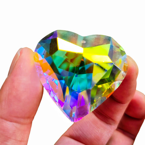 Crystal Heart Bead Pendant
