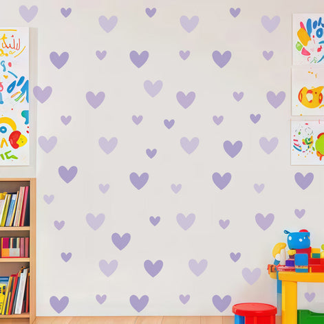 Creative Heart Wall Stickers Self Adhesive Home Decor