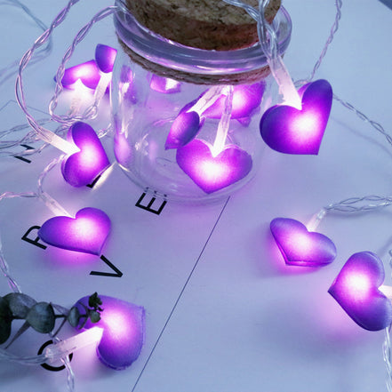 LED Heart String Lights for Romantic Room Decor