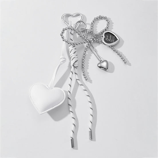 Miu Style Beaded Bow Keychain