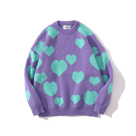 Men's Heart Full Jacquard Sweater
