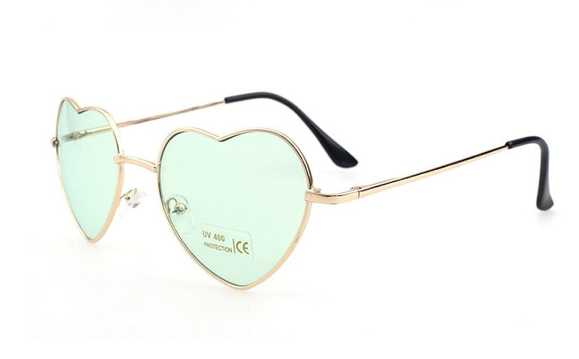 Heart-Shaped Pink Sunglasses