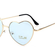 Heart-Shaped Pink Sunglasses