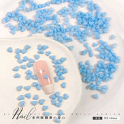 Dopamine Candy Heart Resin Nail Art Decorations (100 pcs)
