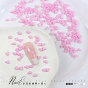 Dopamine Candy Heart Resin Nail Art Decorations (100 pcs)