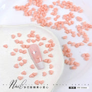Dopamine Candy Heart Resin Nail Art Decorations (100 pcs)