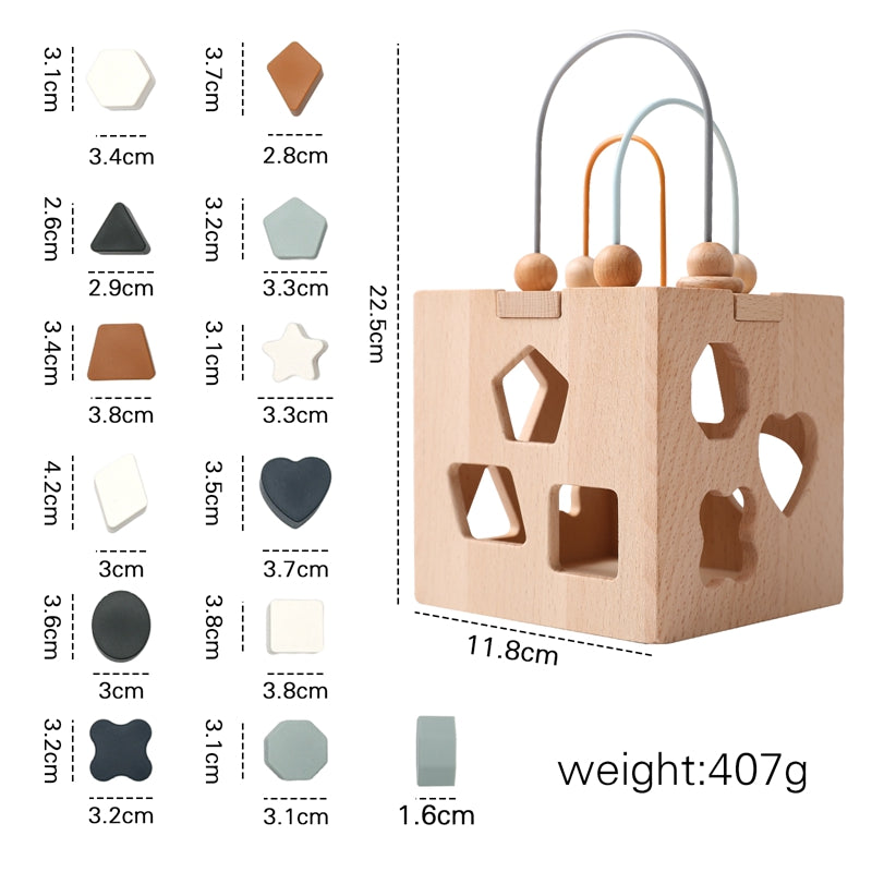 Geometric Shape Puzzle Box