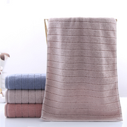Thick Cotton Hand Towel with Embroidered Heart Design