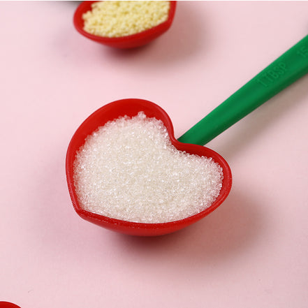 Heart-Shaped Measuring Spoons Set for Baking (5 Pieces)