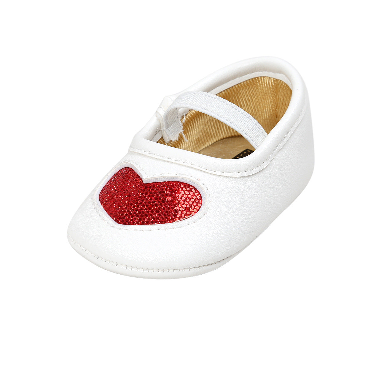 Heart-Shaped Four-Color Baby Princess Shoes for Infants