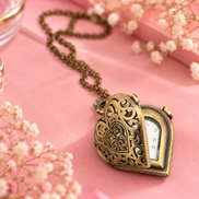 Time After Time Heart Watch Necklace
