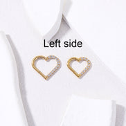 Titanium Heart-Shaped Cartilage Piercing Earring 16G