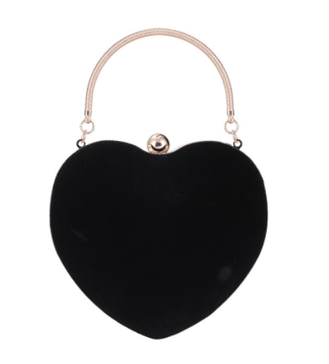 Heart-Shaped Chain Handbag, Shoulder Crossbody Bag