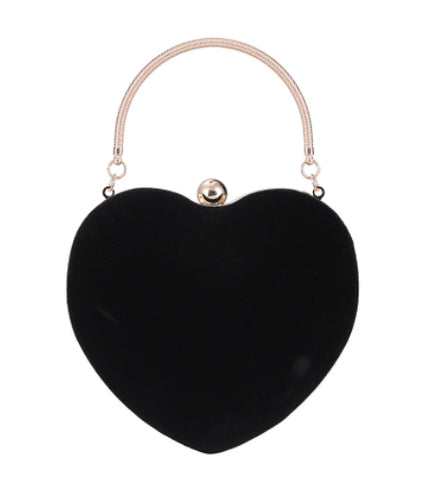 Heart-Shaped Chain Handbag, Shoulder Crossbody Bag